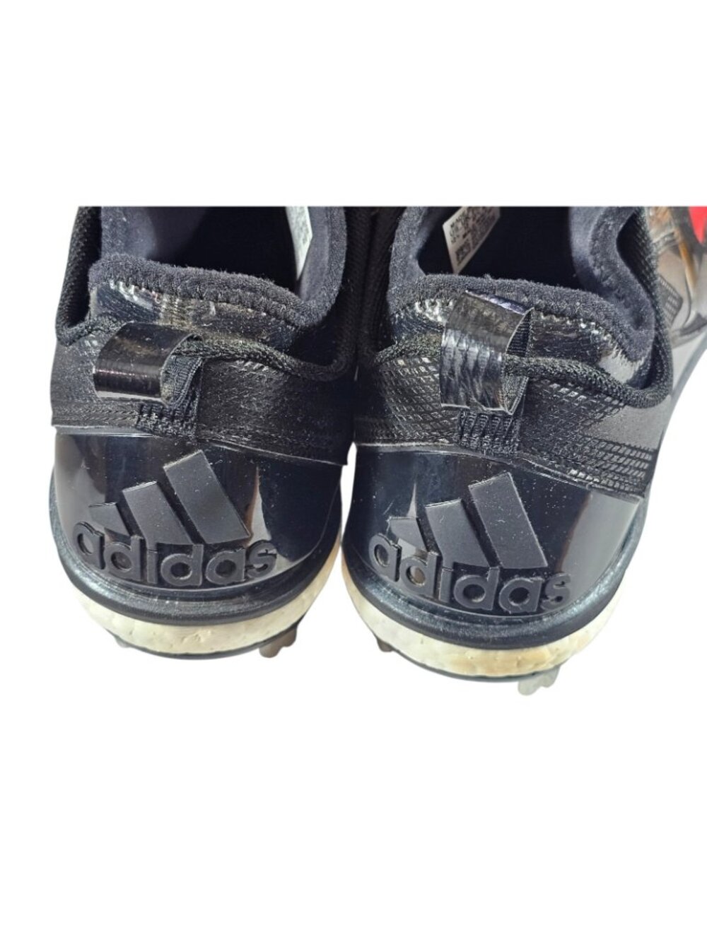 Mens Adidas Ultra Boost Icon 2.0 Baseball Cleats Black Red Q16525 Size 12.5 - Picture 8 of 12